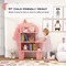 Costway Unicorn Bookcase for Kids 3-Tier Toy Storage Organizer with Open Storage Shelves